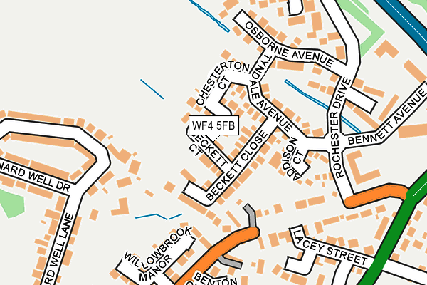 WF4 5FB map - OS OpenMap – Local (Ordnance Survey) WF4 5FB map - OS OpenMap – Local (Ordnance Survey)