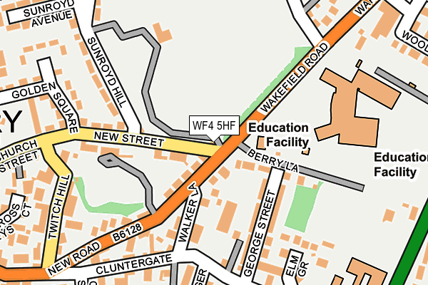 WF4 5HF map - OS OpenMap – Local (Ordnance Survey) WF4 5HF map - OS OpenMap – Local (Ordnance Survey)