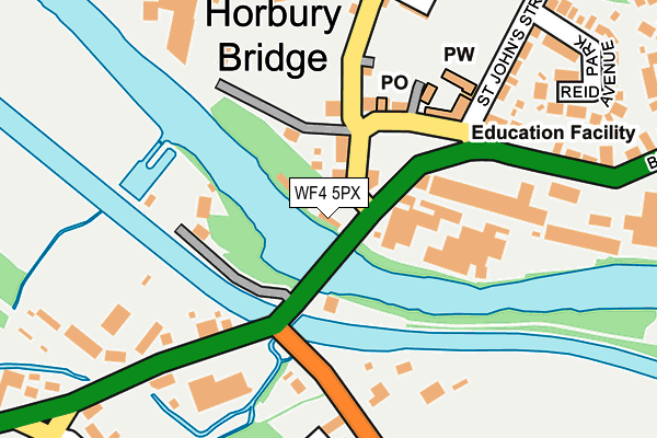 WF4 5PX map - OS OpenMap – Local (Ordnance Survey) WF4 5PX map - OS OpenMap – Local (Ordnance Survey)