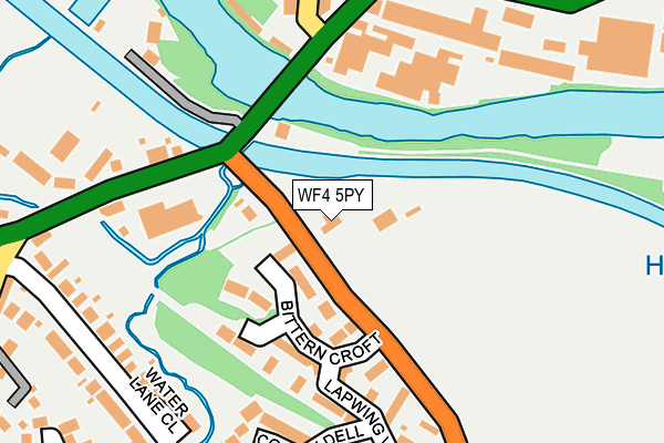 WF4 5PY map - OS OpenMap – Local (Ordnance Survey) WF4 5PY map - OS OpenMap – Local (Ordnance Survey)