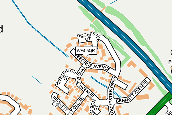 WF4 5QR map - OS OpenMap – Local (Ordnance Survey) WF4 5QR map - OS OpenMap – Local (Ordnance Survey)