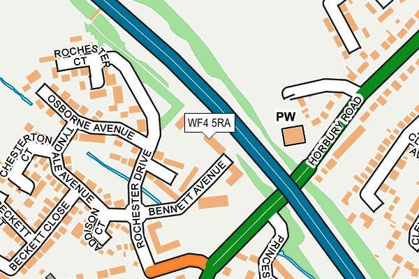WF4 5RA map - OS OpenMap – Local (Ordnance Survey) WF4 5RA map - OS OpenMap – Local (Ordnance Survey)