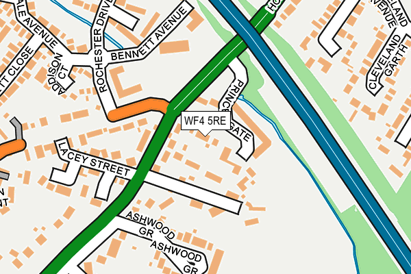WF4 5RE map - OS OpenMap – Local (Ordnance Survey) WF4 5RE map - OS OpenMap – Local (Ordnance Survey)