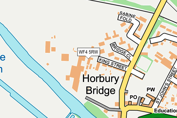 WF4 5RW map - OS OpenMap – Local (Ordnance Survey) WF4 5RW map - OS OpenMap – Local (Ordnance Survey)