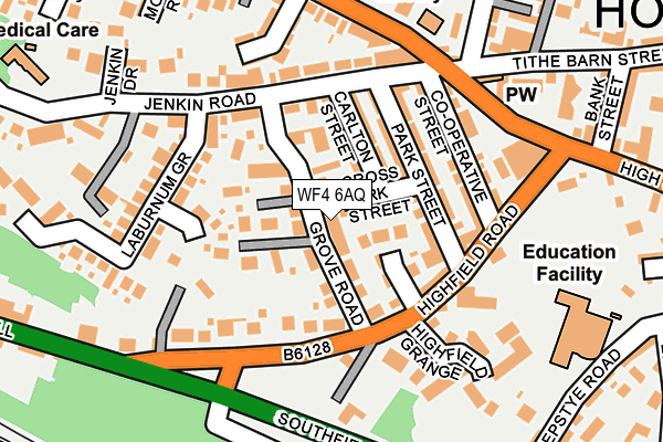 WF4 6AQ map - OS OpenMap – Local (Ordnance Survey)