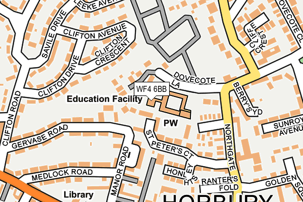 WF4 6BB map - OS OpenMap – Local (Ordnance Survey) WF4 6BB map - OS OpenMap – Local (Ordnance Survey)