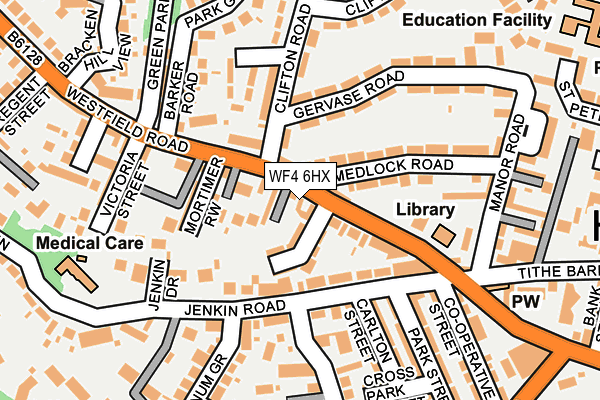 WF4 6HX map - OS OpenMap – Local (Ordnance Survey) WF4 6HX map - OS OpenMap – Local (Ordnance Survey)