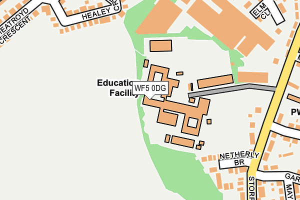 WF5 0DG map - OS OpenMap – Local (Ordnance Survey) WF5 0DG map - OS OpenMap – Local (Ordnance Survey)