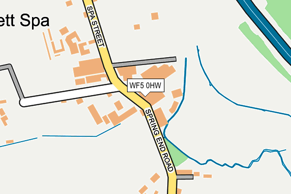 WF5 0HW map - OS OpenMap – Local (Ordnance Survey) WF5 0HW map - OS OpenMap – Local (Ordnance Survey)