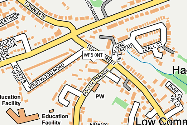 WF5 0NT map - OS OpenMap – Local (Ordnance Survey) WF5 0NT map - OS OpenMap – Local (Ordnance Survey)