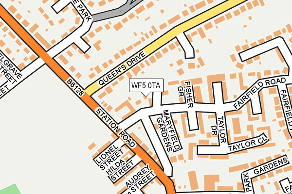 WF5 0TA map - OS OpenMap – Local (Ordnance Survey) WF5 0TA map - OS OpenMap – Local (Ordnance Survey)