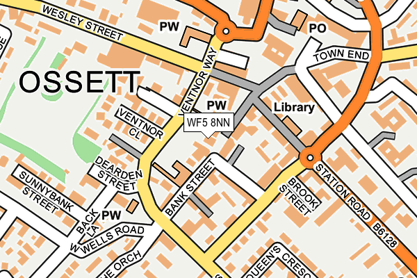 WF5 8NN map - OS OpenMap – Local (Ordnance Survey) WF5 8NN map - OS OpenMap – Local (Ordnance Survey)