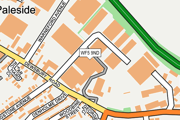 WF5 9ND map - OS OpenMap – Local (Ordnance Survey) WF5 9ND map - OS OpenMap – Local (Ordnance Survey)