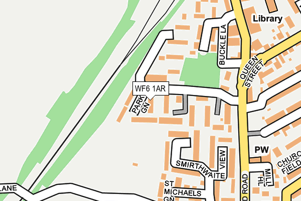 WF6 1AR map - OS OpenMap – Local (Ordnance Survey) WF6 1AR map - OS OpenMap – Local (Ordnance Survey)