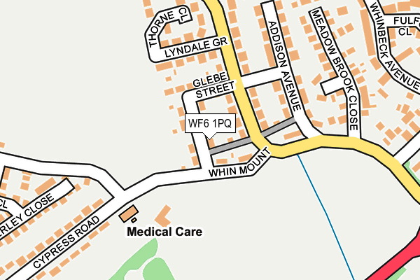 WF6 1PQ map - OS OpenMap – Local (Ordnance Survey) WF6 1PQ map - OS OpenMap – Local (Ordnance Survey)