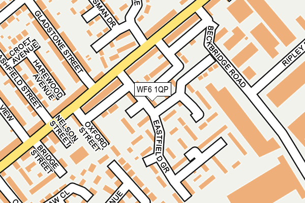 WF6 1QP map - OS OpenMap – Local (Ordnance Survey) WF6 1QP map - OS OpenMap – Local (Ordnance Survey)