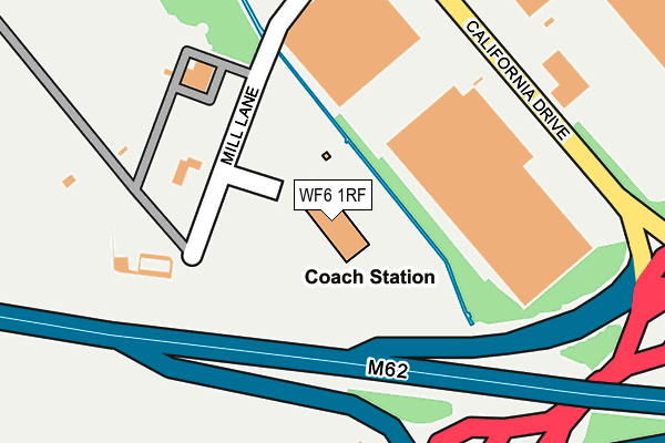 WF6 1RF map - OS OpenMap – Local (Ordnance Survey) WF6 1RF map - OS OpenMap – Local (Ordnance Survey)