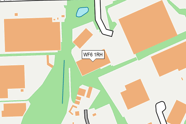 WF6 1RH map - OS OpenMap – Local (Ordnance Survey) WF6 1RH map - OS OpenMap – Local (Ordnance Survey)