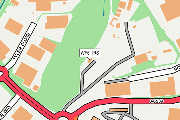 WF6 1RS map - OS OpenMap – Local (Ordnance Survey) WF6 1RS map - OS OpenMap – Local (Ordnance Survey)