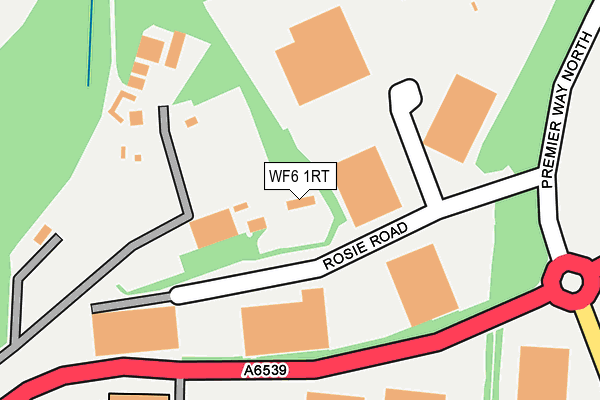 WF6 1RT map - OS OpenMap – Local (Ordnance Survey) WF6 1RT map - OS OpenMap – Local (Ordnance Survey)