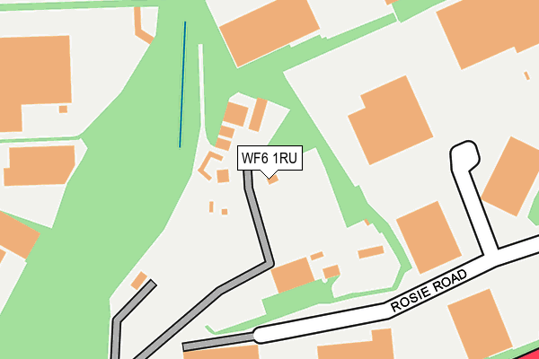 WF6 1RU map - OS OpenMap – Local (Ordnance Survey) WF6 1RU map - OS OpenMap – Local (Ordnance Survey)
