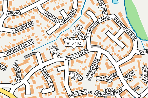 WF6 1RZ map - OS OpenMap – Local (Ordnance Survey) WF6 1RZ map - OS OpenMap – Local (Ordnance Survey)