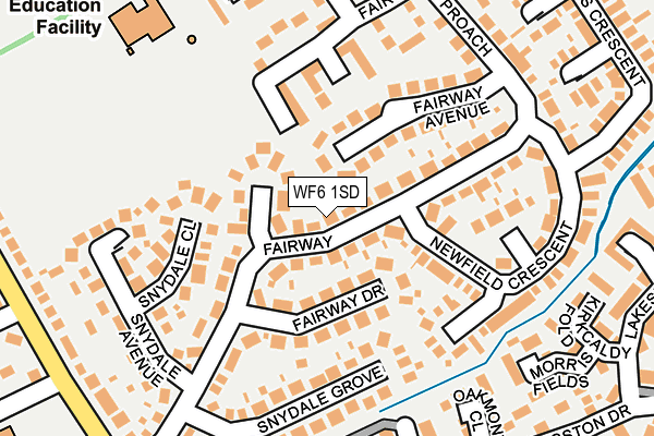 WF6 1SD map - OS OpenMap – Local (Ordnance Survey) WF6 1SD map - OS OpenMap – Local (Ordnance Survey)