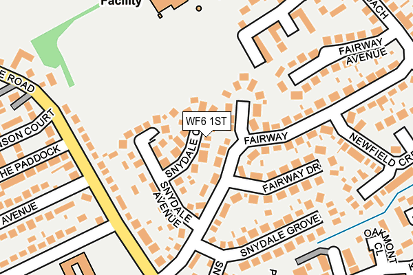 WF6 1ST map - OS OpenMap – Local (Ordnance Survey) WF6 1ST map - OS OpenMap – Local (Ordnance Survey)
