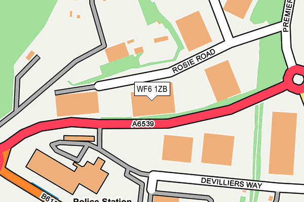 WF6 1ZB map - OS OpenMap – Local (Ordnance Survey) WF6 1ZB map - OS OpenMap – Local (Ordnance Survey)