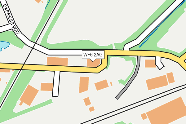 WF6 2AG map - OS OpenMap – Local (Ordnance Survey) WF6 2AG map - OS OpenMap – Local (Ordnance Survey)