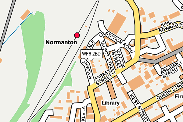 WF6 2BD map - OS OpenMap – Local (Ordnance Survey) WF6 2BD map - OS OpenMap – Local (Ordnance Survey)