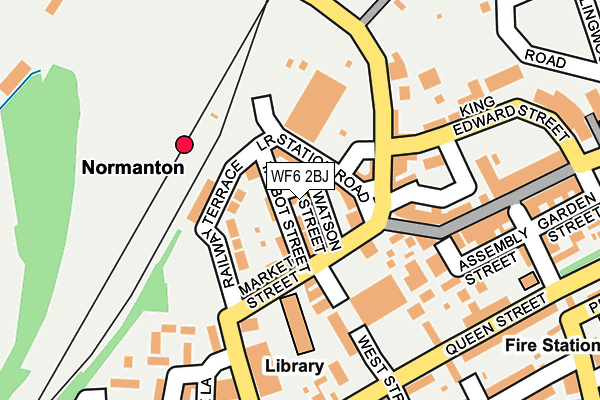 WF6 2BJ map - OS OpenMap – Local (Ordnance Survey) WF6 2BJ map - OS OpenMap – Local (Ordnance Survey)