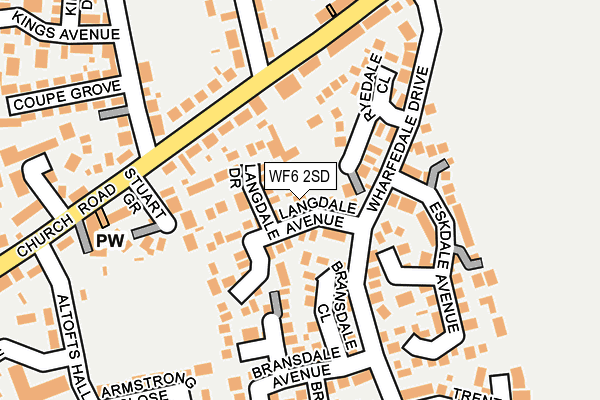 WF6 2SD map - OS OpenMap – Local (Ordnance Survey) WF6 2SD map - OS OpenMap – Local (Ordnance Survey)