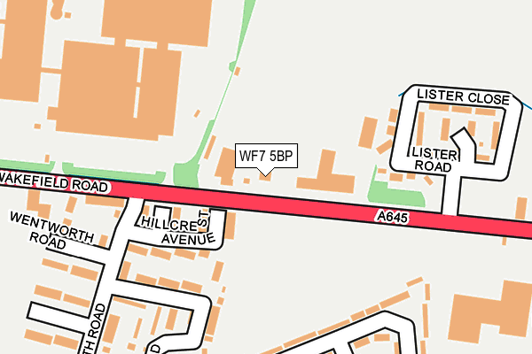 WF7 5BP map - OS OpenMap – Local (Ordnance Survey) WF7 5BP map - OS OpenMap – Local (Ordnance Survey)