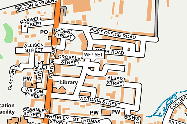 WF7 5ET map - OS OpenMap – Local (Ordnance Survey) WF7 5ET map - OS OpenMap – Local (Ordnance Survey)