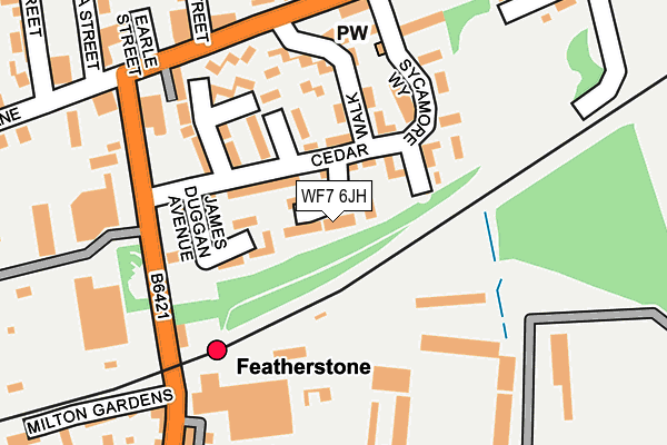 WF7 6JH map - OS OpenMap – Local (Ordnance Survey)