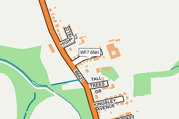 WF7 6NH map - OS OpenMap – Local (Ordnance Survey) WF7 6NH map - OS OpenMap – Local (Ordnance Survey)