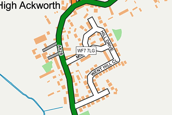 WF7 7LG map - OS OpenMap – Local (Ordnance Survey) WF7 7LG map - OS OpenMap – Local (Ordnance Survey)