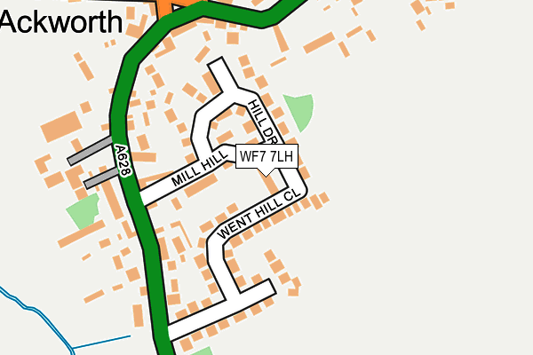 WF7 7LH map - OS OpenMap – Local (Ordnance Survey) WF7 7LH map - OS OpenMap – Local (Ordnance Survey)