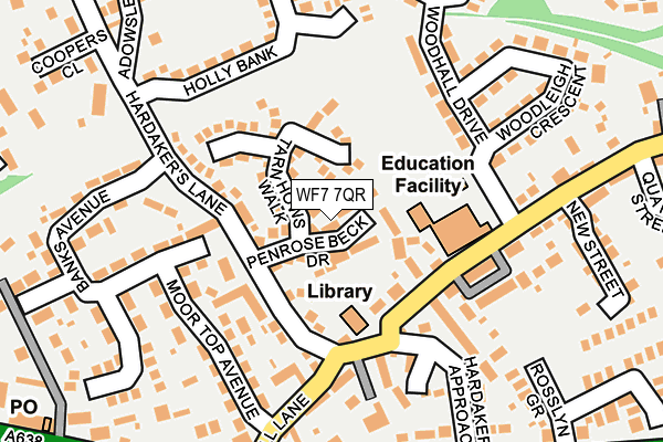 WF7 7QR map - OS OpenMap – Local (Ordnance Survey) WF7 7QR map - OS OpenMap – Local (Ordnance Survey)