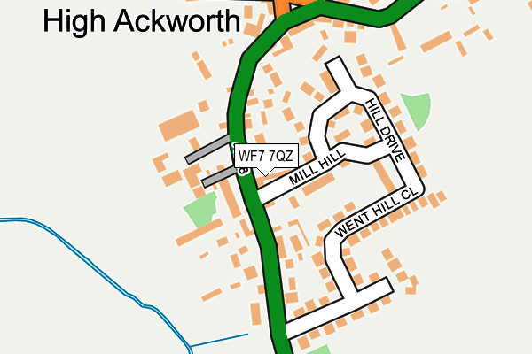WF7 7QZ map - OS OpenMap – Local (Ordnance Survey) WF7 7QZ map - OS OpenMap – Local (Ordnance Survey)