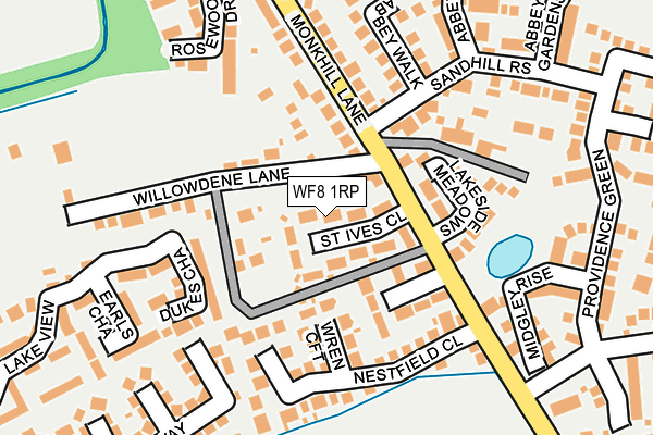 WF8 1RP map - OS OpenMap – Local (Ordnance Survey) WF8 1RP map - OS OpenMap – Local (Ordnance Survey)