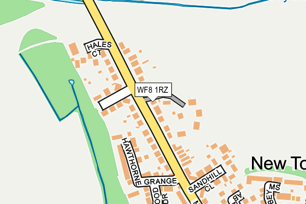 WF8 1RZ map - OS OpenMap – Local (Ordnance Survey) WF8 1RZ map - OS OpenMap – Local (Ordnance Survey)