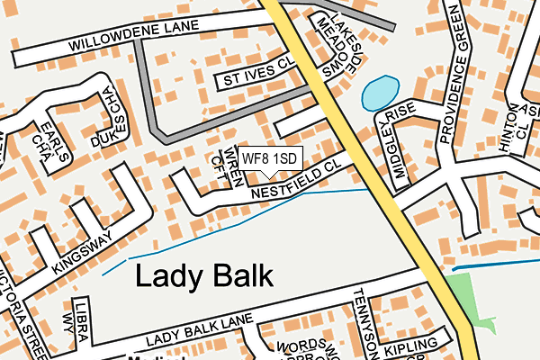 WF8 1SD map - OS OpenMap – Local (Ordnance Survey) WF8 1SD map - OS OpenMap – Local (Ordnance Survey)