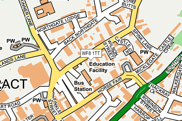 WF8 1TT map - OS OpenMap – Local (Ordnance Survey) WF8 1TT map - OS OpenMap – Local (Ordnance Survey)