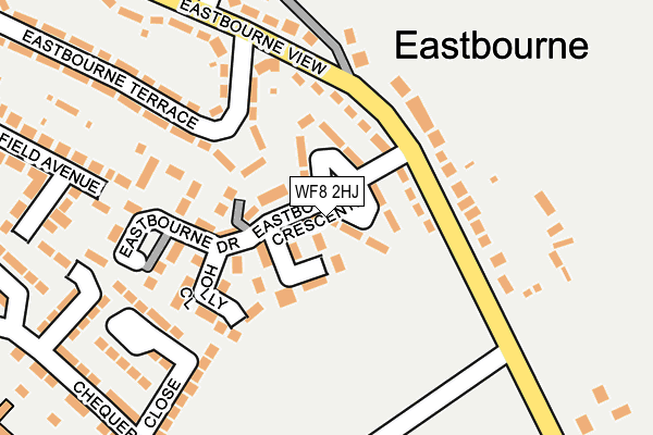WF8 2HJ map - OS OpenMap – Local (Ordnance Survey) WF8 2HJ map - OS OpenMap – Local (Ordnance Survey)