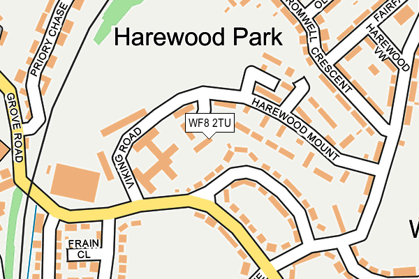 WF8 2TU map - OS OpenMap – Local (Ordnance Survey) WF8 2TU map - OS OpenMap – Local (Ordnance Survey)