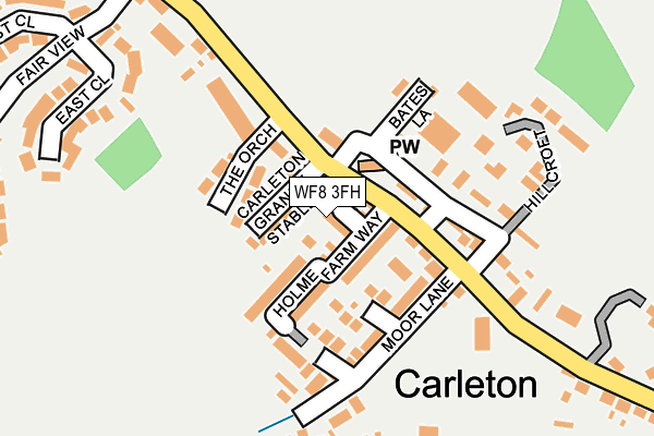 WF8 3FH map - OS OpenMap – Local (Ordnance Survey) WF8 3FH map - OS OpenMap – Local (Ordnance Survey)
