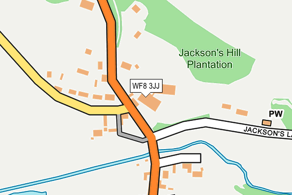 WF8 3JJ map - OS OpenMap – Local (Ordnance Survey) WF8 3JJ map - OS OpenMap – Local (Ordnance Survey)