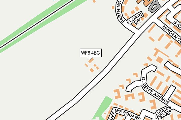 WF8 4BG map - OS OpenMap – Local (Ordnance Survey) WF8 4BG map - OS OpenMap – Local (Ordnance Survey)